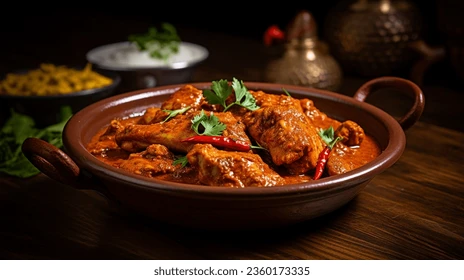 chicken curry recipe served in a bowl
